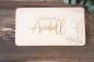 Preview: Schneidebrett / Frühstücksbrett Wunschtest / Floral -personalisiert-